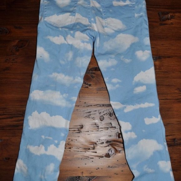CRAZY 8 Pastel Paris Cloudy Sky Skinny Jeans sz 5 - Picture 4 of 7